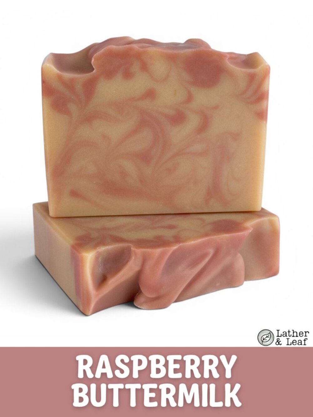 Raspberry Buttermilk Cold Process Soap Natural Handcrafted Artisan Soap Bar